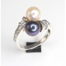 inel cocktail Poemotu " You & Me ", din argint. Franta